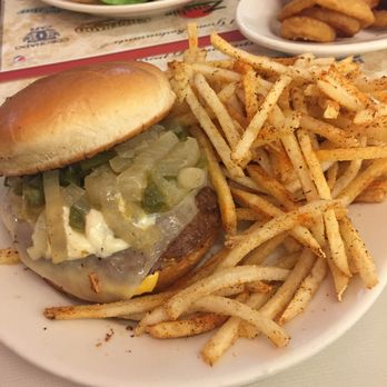 Steak ’n Shake - Philly Steakburger w/ fries - Burgers Near Me - Las Vegas, Nevada Steak ’n Shake - Philly Steakburger w/ fries - Burgers Near Me - Las Vegas, Nevada