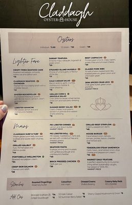 Menu photo 4 Claddagh Oyster House Charlottetown, PE Menu photo 4 Claddagh Oyster House Charlottetown, PE