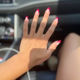 My French tip dip nails!! My French tip dip nails!!