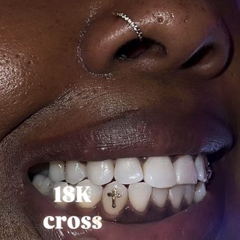 Alexah Iced You - 18K Gold Cross - Cosmetic Dentists Near Me Alexah Iced You - 18K Gold Cross - Cosmetic Dentists Near Me