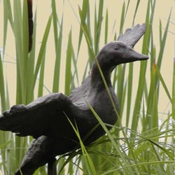 Jane's Pottery Factory Incorporated - our sculpture of Mallard duck is cast in reinforced concrete and finished for year 'round outdoor installations.
