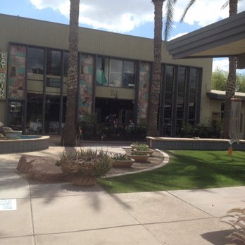 FnB - Outdoor patio, entrance in between - Gastropubs Near Me - Scottsdale, Arizona
