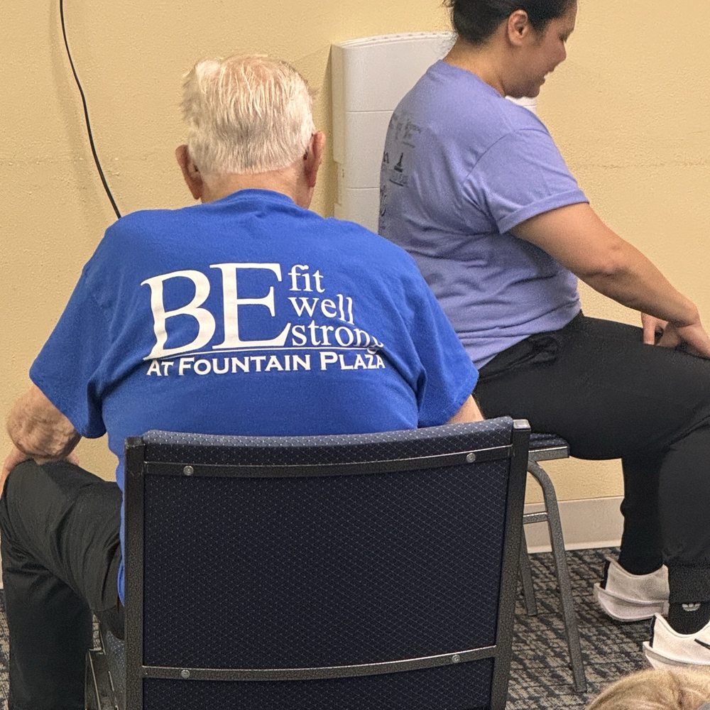 Fountain Plaza - Cute shirts they made for their residents! - Retirement Homes Near Me - Medford, Oregon