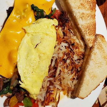 The Silver Dollar Bar & Grill - Omellete, create your own and one of the meat I had was elk tips. - American Near Me - Jackson, Wyoming The Silver Dollar Bar & Grill - Omellete, create your own and one of the meat I had was elk tips. - American Near Me - Jackson, Wyoming