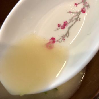 Sushi House - Pretty spoon with miso soup - Sushi Bars Near Me - Olympia, Washington Sushi House - Pretty spoon with miso soup - Sushi Bars Near Me - Olympia, Washington