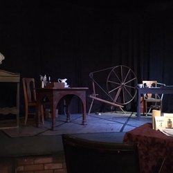 New Vic Theatre - Stage set up for John & Abagail
