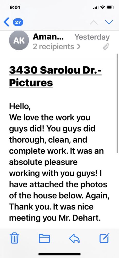 Slide of Dehart Roofing