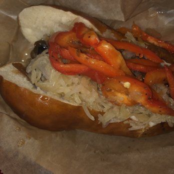 Wursthaus - Spicy chicken mango sausage - Pubs Near Me - Santa Ana, California Wursthaus - Spicy chicken mango sausage - Pubs Near Me - Santa Ana, California