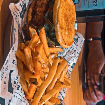 Wayback Burgers - a basket of fries and a chicken sandwich - Burgers Near Me - Canton, Ohio Wayback Burgers - a basket of fries and a chicken sandwich - Burgers Near Me - Canton, Ohio