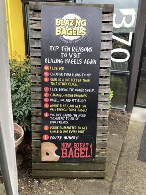 Menu photo 4 Blazing Bagels Redmond, WA