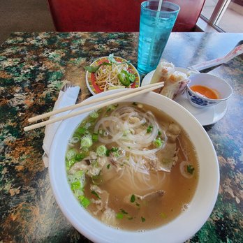 Pho 10 - Pork rolls and Beef pho. - Vietnamese Near Me - Great Falls, Montana