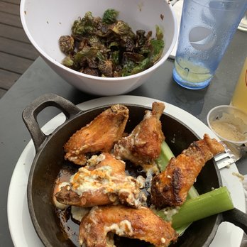 The Lagoon - Inverted wings and Brussel sprouts - Gluten-Free Near Me - Lake George, New York The Lagoon - Inverted wings and Brussel sprouts - Gluten-Free Near Me - Lake George, New York