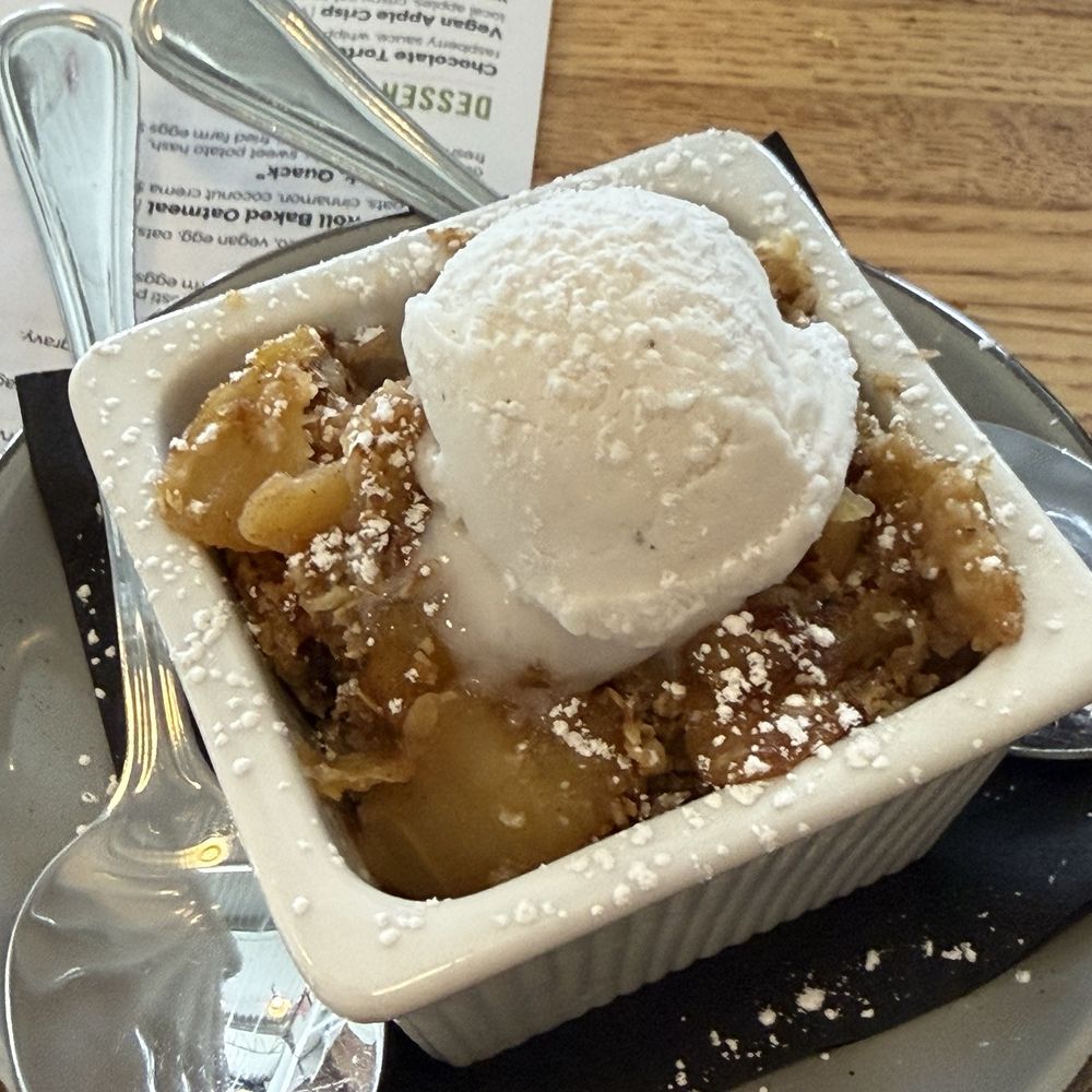 600 Kitchen & Bar - Apple dessert with ice cream - American Near Me - Kalamazoo, Michigan