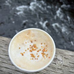 Bootleggers Creek - The Bees' Knees latte with wild Alaskan bee pollen.