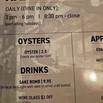 Zu Izakaya - Happy hour hours - Sushi Bars Near Me - Phoenix, Arizona
