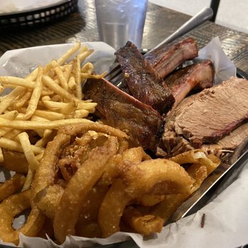 Big Hole BBQ - My husband said the ribs were delicious, as were the onion rings. Large portions. - Barbeque Near Me - Victor, Idaho Big Hole BBQ - My husband said the ribs were delicious, as were the onion rings. Large portions. - Barbeque Near Me - Victor, Idaho