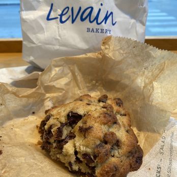 Levain Bakery - "The double" Two Chip Chocolate Chip Cookie (interior glamour shot) - Bakeries Near Me - Chicago, Illinois