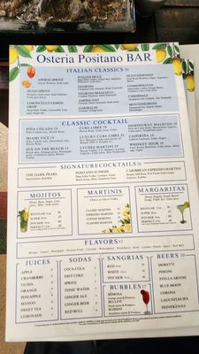 Menu photo 3 Osteria Positano Miami Beach, FL Menu photo 3 Osteria Positano Miami Beach, FL