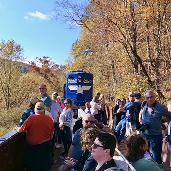 Potomac Eagle Scenic Railroad - Potomac Eagle open viewing car - Historical Tours Near Me - Romney, West Virginia Potomac Eagle Scenic Railroad - Potomac Eagle open viewing car - Historical Tours Near Me - Romney, West Virginia