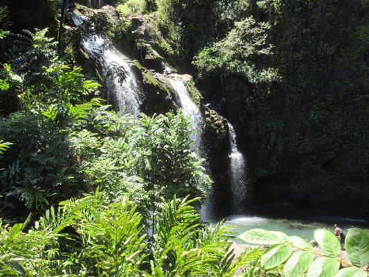 Upper Waikani Falls by null