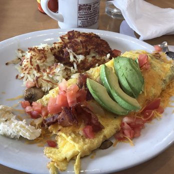 Sammy's Stackhouse - Had to start eating before I remembered to take a pic. Farmers omelette with bacon. - American Near Me - Orange, California Sammy's Stackhouse - Had to start eating before I remembered to take a pic. Farmers omelette with bacon. - American Near Me - Orange, California