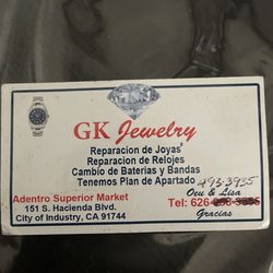 GK Jewelry - Business card