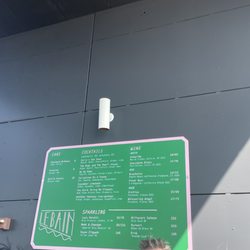 The Top of the Standard - Drink menu.
