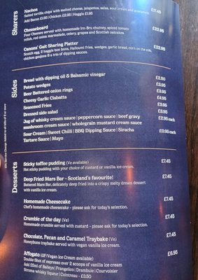 Menu photo 2 Canon's Gait Edinburgh, EDH Menu photo 2 Canon's Gait Edinburgh, EDH