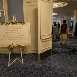 Haldi inside the French Room at The Drake hotel. Indian pre-wedding ceremony event.
