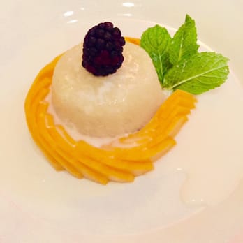 Bambu - Mango sticky rice. Looks delicious! Taste even better! - Thai Near Me - Richardson, Texas