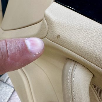 Creative Colors International - Damaged door panel - Auto Upholstery Near Me