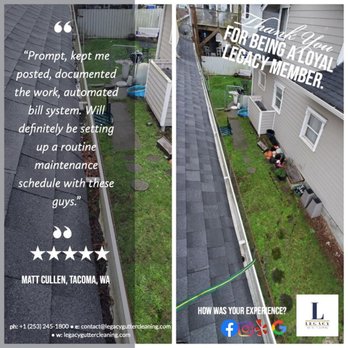 Legacy Gutter Cleaning - Gutter Cleaning & Client Review 2 - Gutter Services Near Me Legacy Gutter Cleaning - Gutter Cleaning & Client Review 2 - Gutter Services Near Me