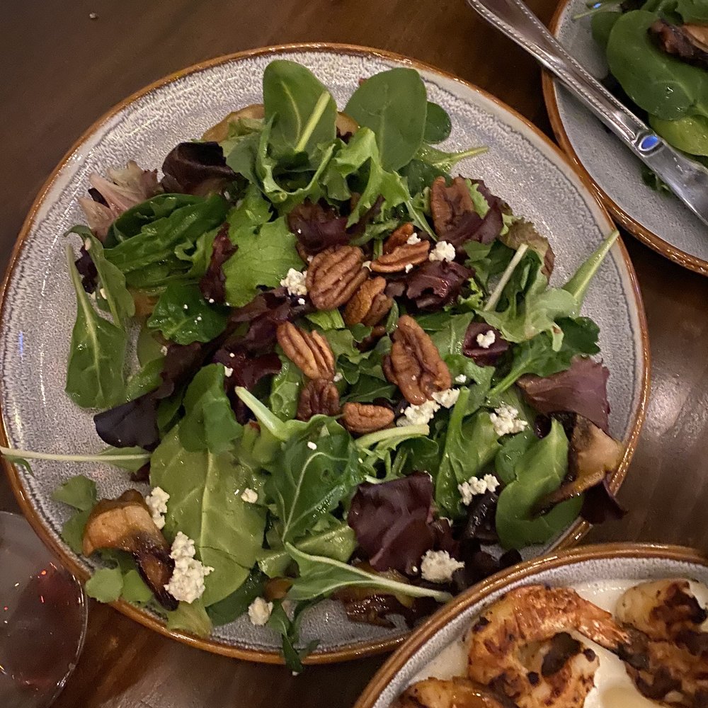 Fable and Fire - Yummy pear salad with blue cheese, pecans and a champagne vinaigrette! - Salad Near Me - Rockwall, Texas Fable and Fire - Yummy pear salad with blue cheese, pecans and a champagne vinaigrette! - Salad Near Me - Rockwall, Texas
