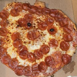 Papa Johns Pizza - Halloween Jack-o-lantern pizza