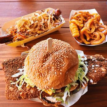 Pal’s - famous fish & chips sandwich, northern border dog, curly fries - Bars Near Me - Portland, Oregon
