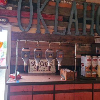 Butcher BBQ Stand - Awesome sauce dispensers - Barbeque Near Me - Wellston, Oklahoma Butcher BBQ Stand - Awesome sauce dispensers - Barbeque Near Me - Wellston, Oklahoma