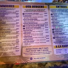 Menu - Sammiches, Our Burgers, Entrees, A La Carte Sides Menu - Sammiches, Our Burgers, Entrees, A La Carte Sides