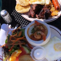 Shrimp n Cajun Shrimp N' Grits with Eggs Steak 'n' Eggs-As-You-Like'm Shrimp n Cajun Shrimp N' Grits with Eggs Steak 'n' Eggs-As-You-Like'm