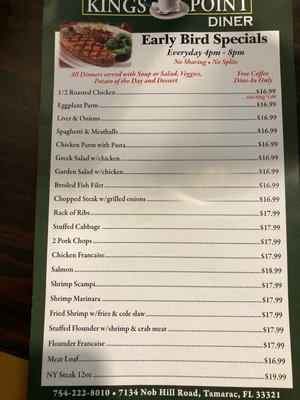Menu photo 1 Kings Point Diner Tamarac, FL Menu photo 1 Kings Point Diner Tamarac, FL