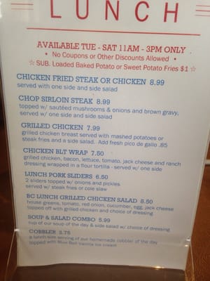Menu photo 7 Bull Creek Cafe & Grill Rosenberg, TX