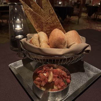 Don Vito's - Great complimentary bruschetta basket - Italian Near Me - Las Vegas, Nevada