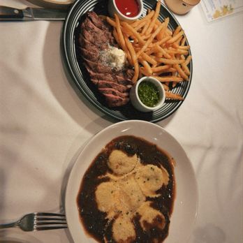 Lemon & Thyme - Steak frites and short rib ravioli - New American Near Me - Costa Mesa, California