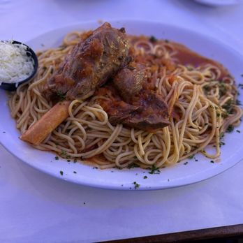 Hellas Restaurant - Lamb Shank with Spaghetti - Bakeries Near Me - Tarpon Springs, Florida