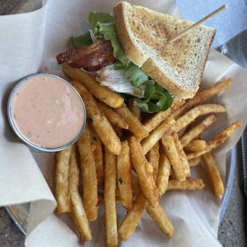 Lazy Dog Restaurant & Bar - Half sandwich roasted chicken club 5/5 - Comfort Food Near Me - Henderson, Nevada Lazy Dog Restaurant & Bar - Half sandwich roasted chicken club 5/5 - Comfort Food Near Me - Henderson, Nevada