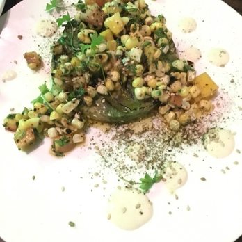 Waypoint - Vegetarian roasted avocado and roasted corn appetizer - Bars Near Me - Cambridge, Massachusetts Waypoint - Vegetarian roasted avocado and roasted corn appetizer - Bars Near Me - Cambridge, Massachusetts