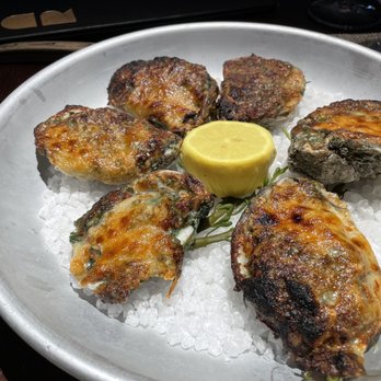 Bludorn - Half dozen roasted oysters - New American Near Me - Houston, Texas