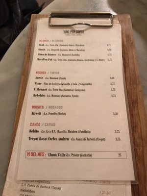 Menu photo 6 Bodega La Palma Barcelona, B