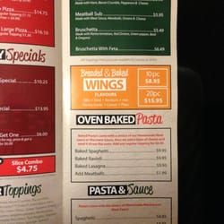 Goodfella's Pizzeria - Menu inside right