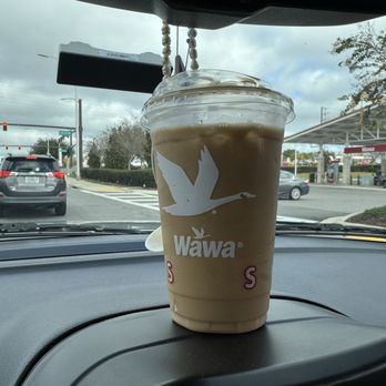 Wawa - My yummy mocha mint, iced coffee - Gas Stations Near Me - Davenport, Florida