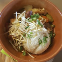 Genuss.spiel - Wok mit Hühnerfleisch und Reis